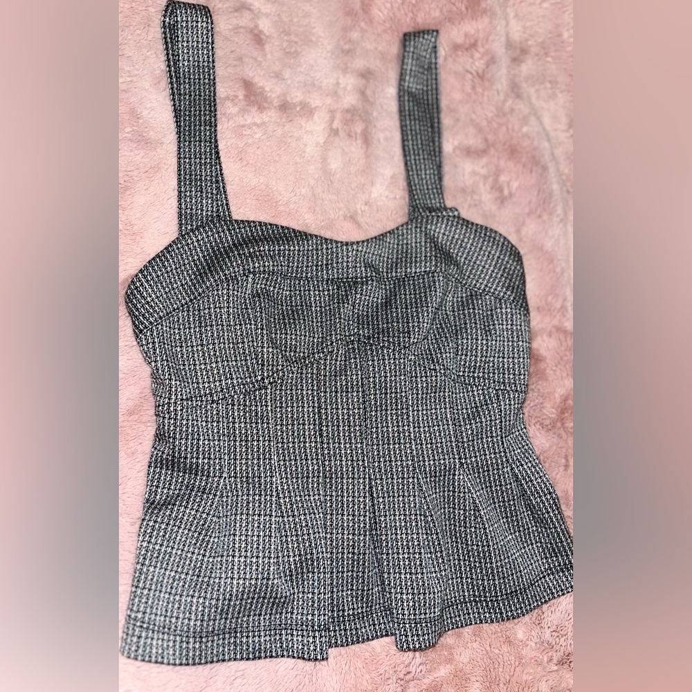 Pleated corset top